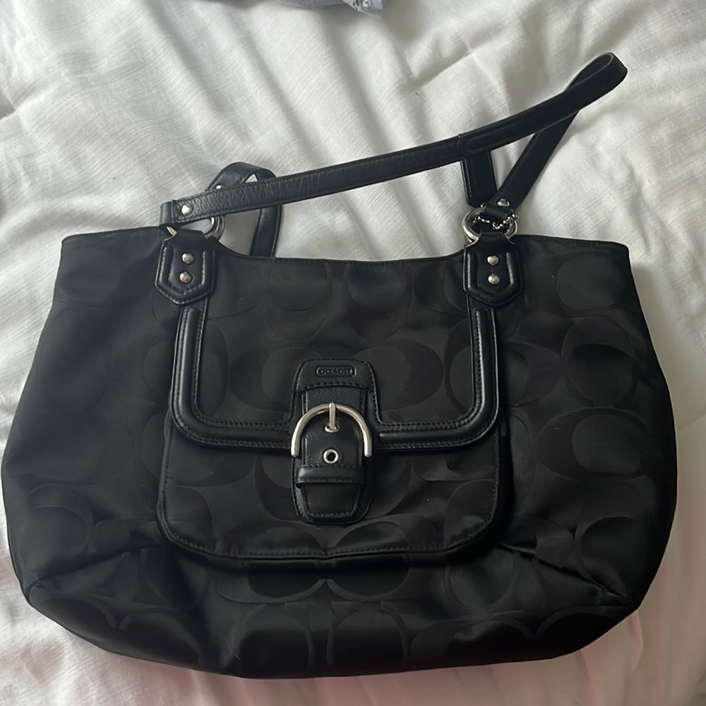 Black Coach Satchel Purse
